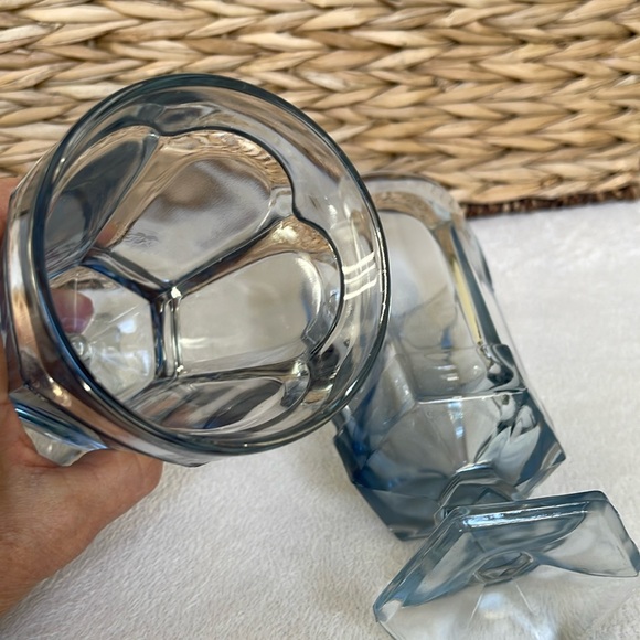 Fostoria Light Blue Ice Tea Drinking Goblets Glasses Set of 2 7” Tall - Picture 5 of 8